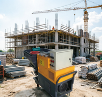 Machine à projeter du mortier compacte de 60 m de portée et 40 m de hauteur de levage, facile à utiliser pour le plâtrage résidentiel