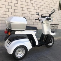 Scooter d'occasion importé Honda1 à trois roues autoportante 50cc à injection de carburant, style rétro pour hommes et femmes, cyclomoteur à essence