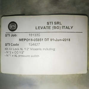 Kit STI AL102 181335, Código Maxonic 154627, N2XCO1/2 N1XAl, Piezas de Bloqueo de Aire, Actuador - Product Image 2