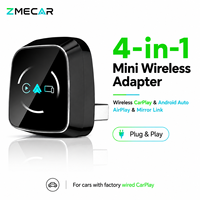 Adaptador Inalámbrico 2 en 1 para CarPlay y Android Auto, Dongle USB Mini para Auto, Conexión Inalámbrica, Plug and Play para iPhone y Android