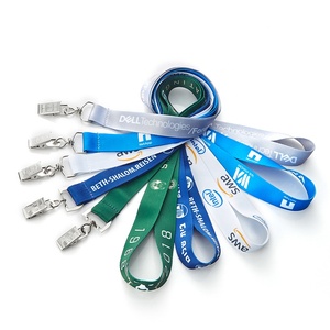 Huacheng, sostenedor de la tarjeta, azul Sublimations placa cordones con Clip de Metal - Product Image 1