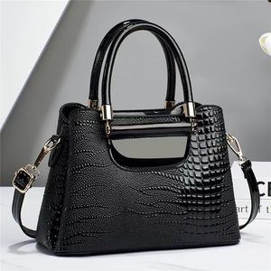 Sac Fourre-Tout <span class=keywords><strong>Classique</strong></span> Motif Alligator Femme en Cuir PU, Sac à Main et à Épaule pour Dames - Product Image 5