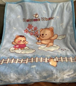 Coperta Raschel per <span class=keywords><strong>Bambini</strong></span> Autunno Inverno, Doppio Strato Ispessito in Pile Corallo, Coperta per Asilo, <span class=keywords><strong>Asciugamani</strong></span> per Neonati - Product Image 5