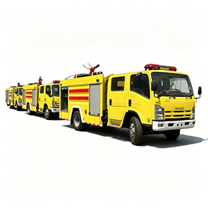 Camions de pompiers 4T de la station de pompiers communautaire, intervention rapide, camion de pompiers à mousse Isuzu à vendre - Product Image 1