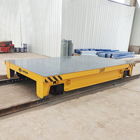 Chariot de transfert électrique robuste à câble, chariot de transfert plat motorisé sur mesure pour l'usine, pour la manutention des matériaux en atelier