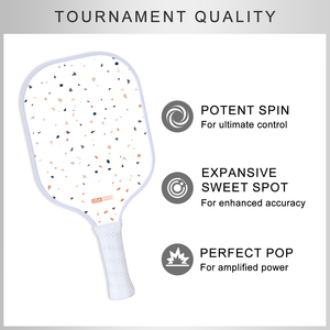 Pala de Pickleball FitSpark Macarons, Aprobada por la USAPA, de Fibra de Carbono, Núcleo de Panal de Abeja de 16 mm, Diseño sin Bordes, Duradera, Ligera, para Entrenamiento - Product Image 3