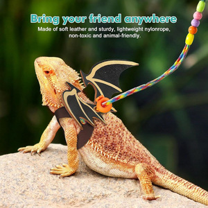 Nouvelle laisse pour lézard, corde de promenade extérieure pour reptile, modèle Lion marron réglable avec ailes mignonnes pour sac à dos <span class=keywords><strong>3750</strong></span> - Product Image 2