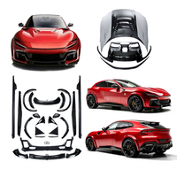 Kit carrosserie N Style avec lèvre avant, diffuseur arrière et sourcils de capot en fibre de carbone sèche pour Ferrari Purosangue, tuning aérodynamique, vente en gros usine