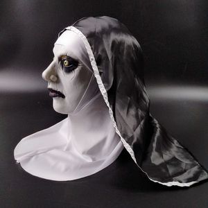 Maschera in Latex da <span class=keywords><strong>Suora</strong></span> <span class=keywords><strong>Horror</strong></span> per Halloween, Costume per Cosplay, Copertura Completa <span class=keywords><strong>della</strong></span> Testa, Riutilizzabile, Accessorio per Travestimenti Adulti, Festa in Maschera Neon - Product Image 6