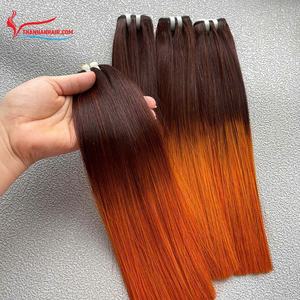 Nouvelle couleur os droit Super Double dessiné extrémité épaisse 100% Remy vierge Vietnam Extensions de cheveux humains - Product Image 3