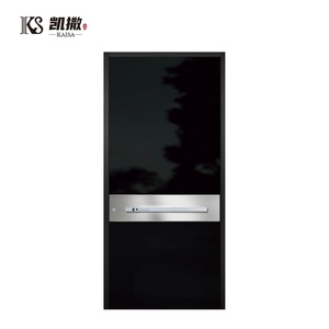 Porte d'entrée pivotante de sécurité extérieure antivol en aluminium, design personnalisé, nouvelle conception, pour maison - Product Image 1