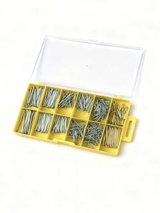 Stalen Nagelset In Verschillende Maten 500 Stuks Gegalvaniseerd En Met Koper Gecoate Platte Spijker Kleine Gemeenschappelijke Draad Ijzeren Spijker Met Tack - Product Image 3