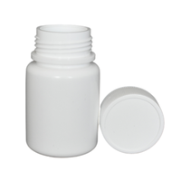 30ml Mini HDPE Pharma Bouteille en plastique pour la médecine solide Comprimé Pilule Capsule avec joint à chaud Bouchon à vis Fabricant en gros