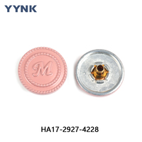 Nouvelle couleur mixte mode métal presse attaches Logo personnalisé peint en alliage de Zinc 4 pièces bouton pression pour manteaux en duvet cuir