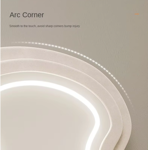 מראה רצפתית כפולה, קמורה, לא סדירה, במסגרת פלנל, מראה באורך מלא - Product Image 5