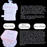 Cartouche Hydra 34G 9 broches avec tampon en silicone anti-fuite, pointe Meso scellée à profondeur réglable, jetable, calibrée pour les professionnels de spa