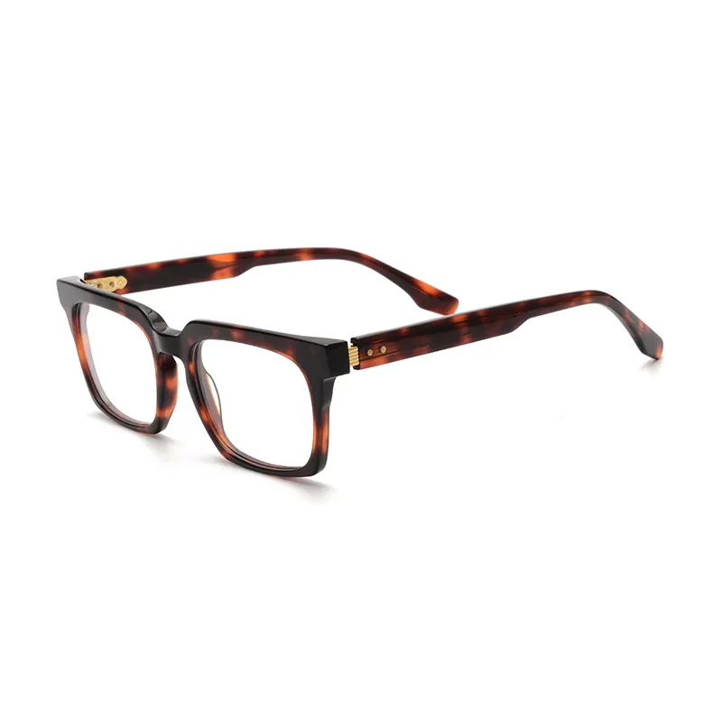 Fabriek Groothandel Prijs Populaire Eyewear Vintage Rechthoek Red Tortoise Kleurrijke Acetaat Optische Glazen Voor Vrouwen