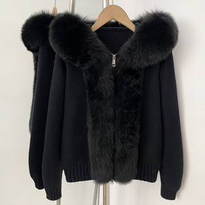 Manteau de luxe OFTBUY en vraie fourrure de renard pour femme, veste à capuche en fourrure naturelle, haute qualité, chaud pour l'hiver, haut de gamme, vente en gros premium - Product Image 6