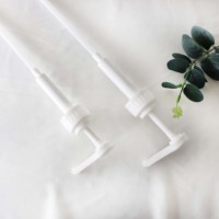 Dispenser pompa 38/410 plastik PP 5CC 8CC 10CC dosis warna hitam putih untuk pompa saus selai