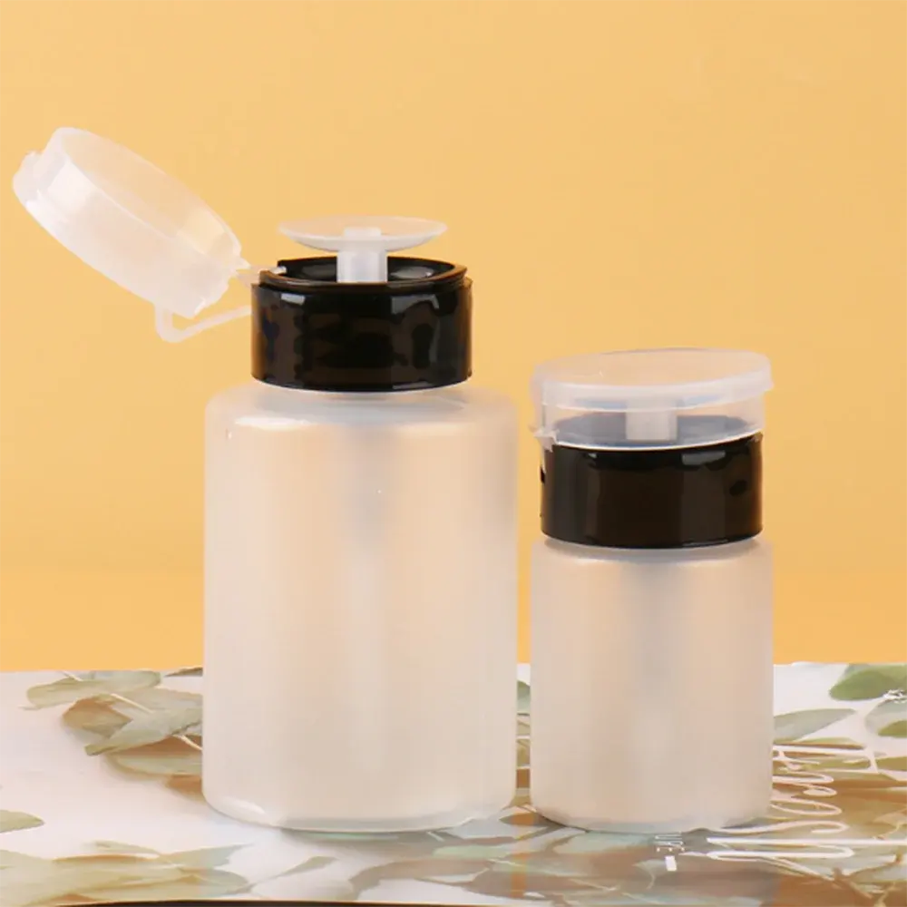 150ML 250ML profesyonel dağıtıcı konteyner Nail Art aracı boş pompa sıvı temizleyici Nail Art şişe