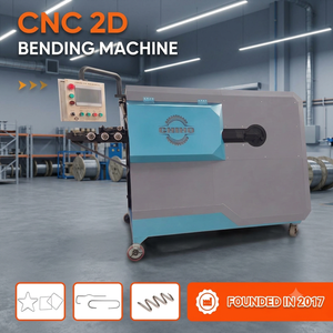 Machine de cintrage automatique de barres d'armature CNC 2D CHIHO avec PLC pour le cintrage de spirales et d'étriers en acier au carbone de haute précision - Product Image 1