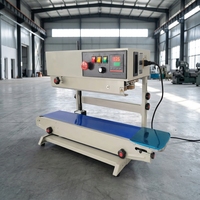 Machine de scellage verticale automatique à bande pour sachets alimentaires en film plastique continu avec fermeture éclair, haute qualité, modèle FR900