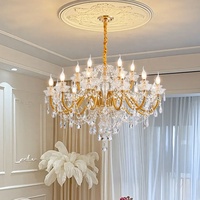 Usine De Luxe K9 Cristal Suspendu Éclairage Salon Escalier Hôtel Hall Banquet Salle Pendentif Lampe Lustre Lumière