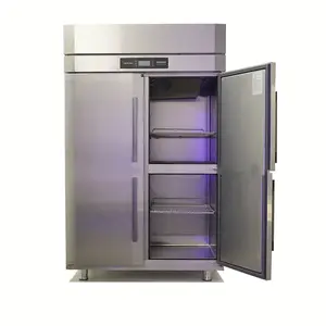 Hai cửa tủ lạnh thương mại mạnh mẽ Khả năng chịu lực mỏng cửa kính Tủ lạnh thương mại