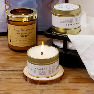 Velas Aromáticas de Cera de Soya en Forma de Cilindro, Decoración para el Hogar, Vela Perfumada para Regalo - Product Image 1