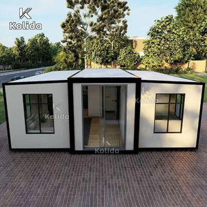 20ft 40ft Exzellentes Beliebtes Solides Verzinktes Tragbares Mobiles Vorgefertigtes Doppelflügel-Erweiterbares Containerhaus - Product Image 2