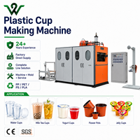 Machine de fabrication de gobelets en plastique PP jetables certifiée CE, automatique, pour café, thé, jus, eau, thermoformage direct, clé en main