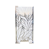 Toile de fond de scène de mariage de haute qualité en métal argenté, élégante en forme de feuille, pour la décoration de fêtes et banquets