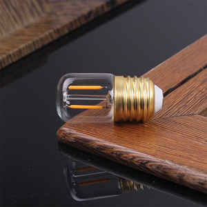 T28 12-24VDC 1W <span class=keywords><strong>LED</strong></span> değiştirme E27 ışık 2200K sıcak sarı ampul