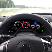 Spidometer Mobil untuk Chevrolet Corvette C6 Stingray 2005-2013 LCD Virtual Cockpit Digital Cluster Layar Odometer Mobil Dashboard