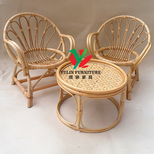 Natural Color <strong>Nesting</strong> Round Rattan Bamboo Coffee <strong>Table</strong> - Product Image 4