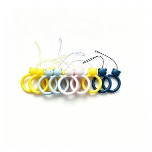 Little <b>Bear</b> Liquid Silicone Ring Hanging Rope <b>Cute</b> Finger Ring Pendant USB Disk Hanging Rope Short Liquid Phone Hanging Rope - Product Image 4