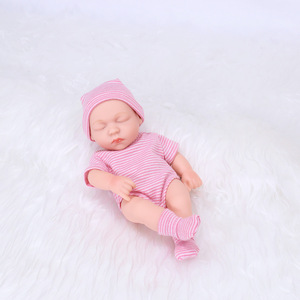 18Cm Mini Reborn Baby Poppen Peuter Pop Kits Echte Baby Poppen Full <span class=keywords><strong>Body</strong></span> 6 Inch Miniatuur Levensechte Baby Kerstcadeau