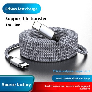 Bán buôn pd60w <span class=keywords><strong>USB</strong></span> C để <span class=keywords><strong>USB</strong></span> C nhanh Sạc Cáp 5A cho MacBook Pro/không khí, Dell XPS, điện thoại Samsung, hỗ trợ dữ liệu đồng bộ - Product Image 2