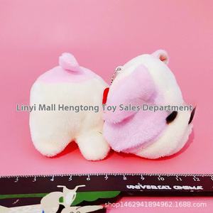 Venta al por mayor lindo perro de peluche muñeca llavero tamaño pequeño colgante de felpa PP algodón lavado edredón adornos colgantes para la actividad - Product Image 6