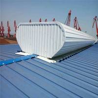 Système de ventilation naturelle pour toiture industrielle, isolation thermique, caractéristiques imperméables, structure en alliage d'aluminium pour acier