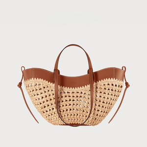 Sac à main unisexe JSQ Polen 2026, nouveau modèle transfrontalier, en polyester tressé ajouré, tendance, décontracté, simple, grande capacité, fermeture magnétique - Product Image 5