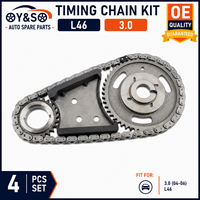 Kit Rantai Timing Baru 4PCS OE 10166352 Merek YS Cocok untuk Regal GL8 Land 2004-2006 Mesin 3.0L L46 V6 Pengganti Langsung