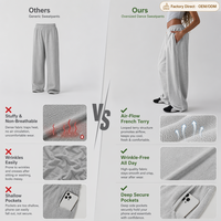 Pantalon de jogging ample et décontracté GRS Factory OEM personnalisé, taille basse, style streetwear avec passepoil, idéal pour l'été