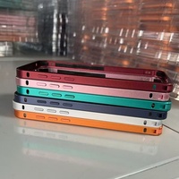 Funda Protectora para Teléfono Móvil con Marco de Color Original para iPhone 16 15, Convertible a 17 Pro Max, Cubierta Esmerilada con Adhesivo Metálico Trasero con Logotipo