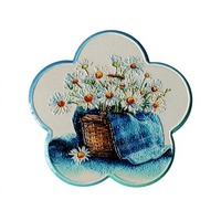 Aimants de réfrigérateur en céramique personnalisés de haute qualité, design créatif 3D Art Déco, transfert UV, écologiques, pour Pâques et la remise des diplômes