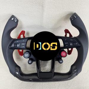 Volant sport en cuir de haute qualité personnalisable, compatible avec les séries <span class=keywords><strong>Audi</strong></span> <span class=keywords><strong>A1</strong></span>/A3/A4/A5/A6/A7/<span class=keywords><strong>RS</strong></span>/Q5/Q7/Q3/Q8 - Product Image 3