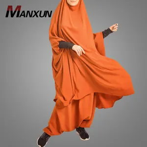 Manxun мусульманская молитвенная одежда Jilbab Sarouel Женская абайя платье мусульманская одежда Арабская одежда Пакистан Burka Khimar для ИД-мероприятий