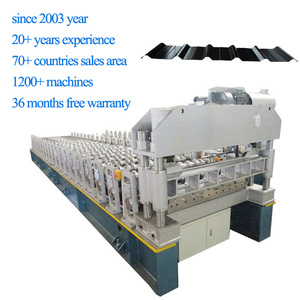 235Mpa hoja de techo de color zinc rollo que forma la máquina China con <span class=keywords><strong>corte</strong></span> eléctrico - Product Image 1