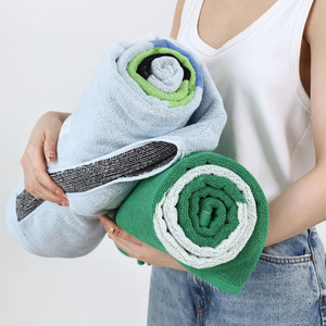 Nouvelle <span class=keywords><strong>Serviette</strong></span> de Bain Jacquard Teintée en Fil à Motif Dessin Animé 2026, en Coton Peigné à Boucles Longues, Douce pour la Peau et Absorbante, pour Enfants et Adultes - Product Image 1