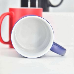 Taza Mágica de Sublimación de 11oz con Cambio de Color, Acabado Mate Antimanchas, Negra, Azul, Roja, desde Almacén de EE. UU. - Product Image 3